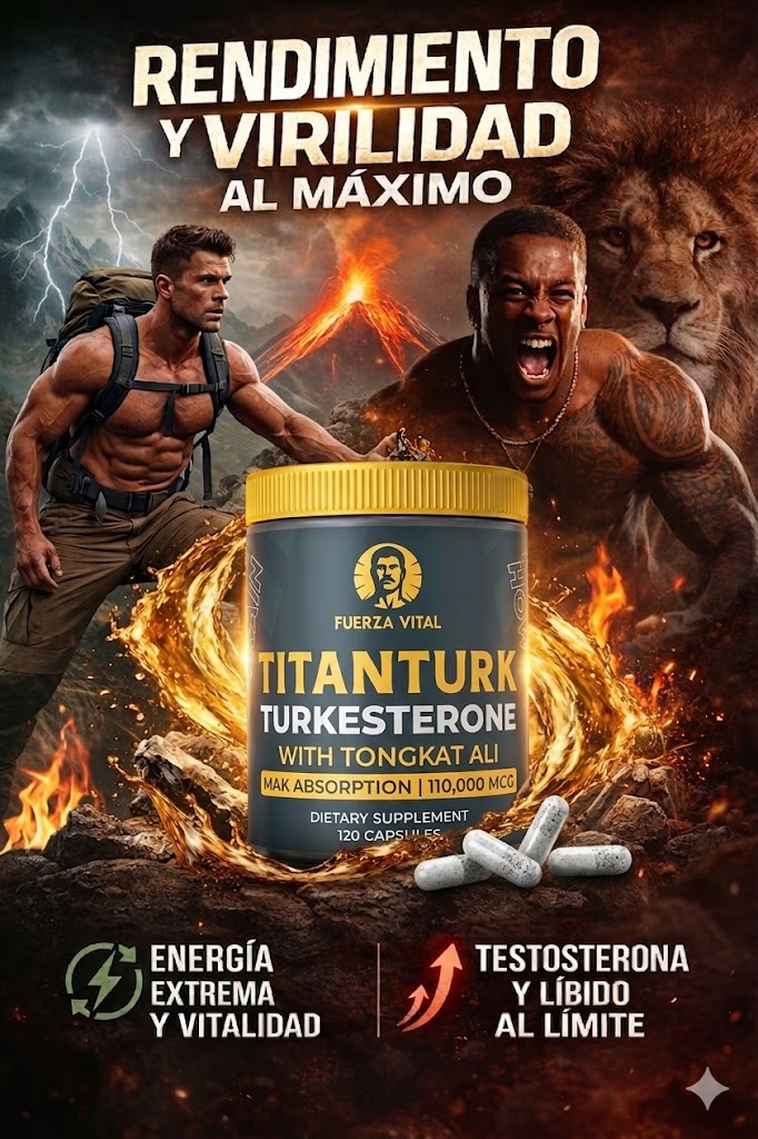 TitanTurk®: Desata tu potencia salvaje y recupera tu virilidad de acero en solo 7 días