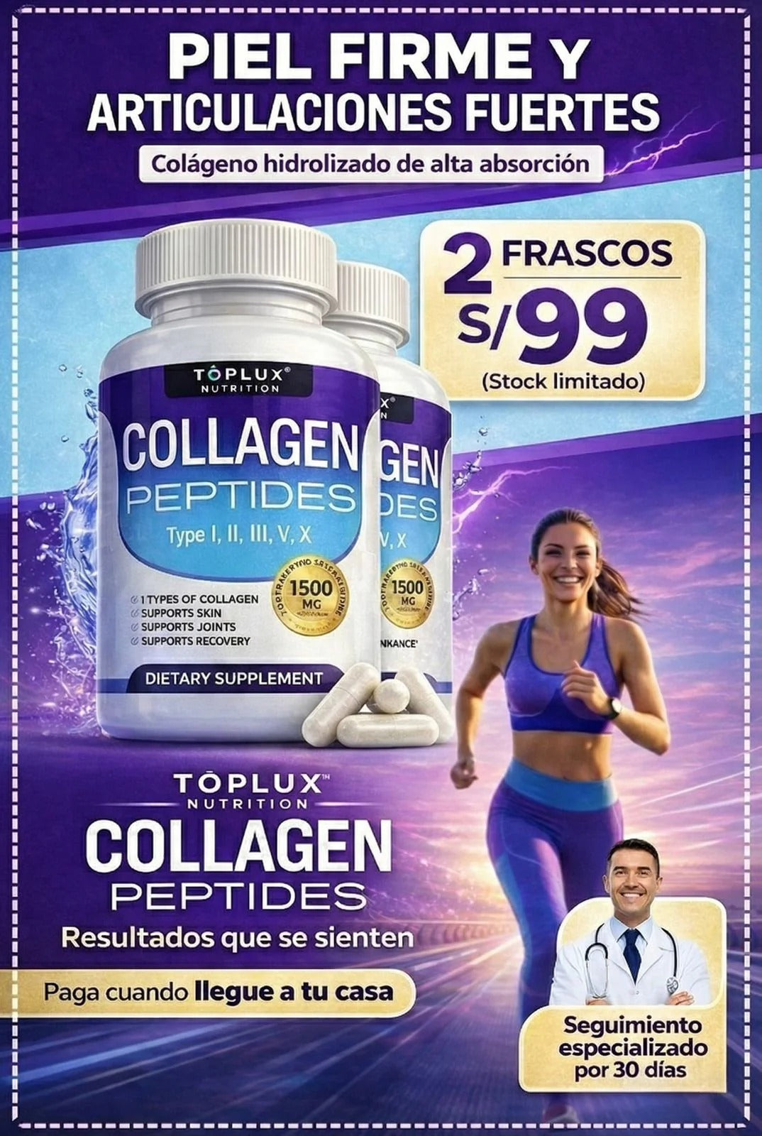 COLLAGEN PEPTIDES® El secreto para una piel más firme y articulaciones sin dolor
