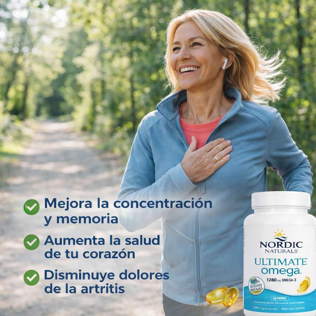 Ultimate Omega-3®: Potencia tu memoria, protege tu corazón y dile adiós al dolor de la artritis en tiempo récord.