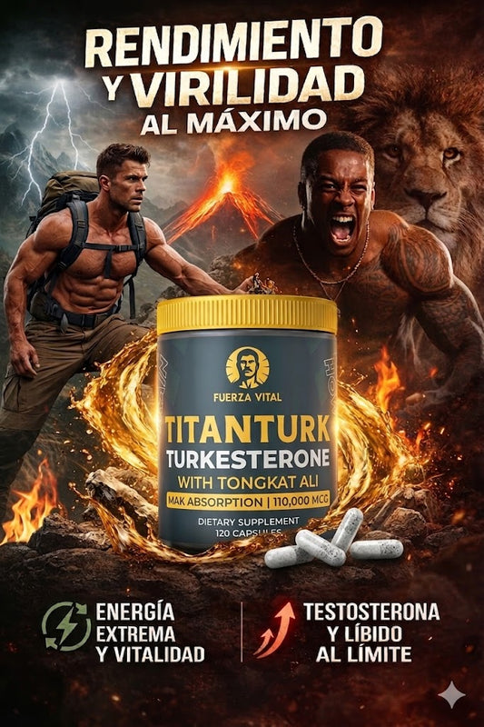 TitanTurk®: Desata tu potencia salvaje y recupera tu virilidad de acero en solo 7 días