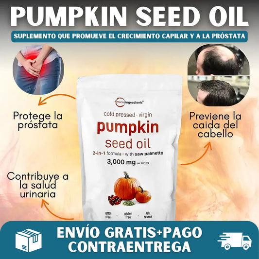 Nuevas Cápsulas de Semilla de Calabaza®: Protege tu próstata y recupera un cabello fuerte en tiempo récord