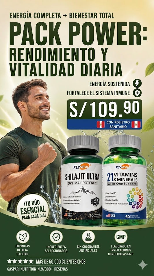 Pack SHILAJIT ULTRA + 21 VITAMINS®: Desata Tu Potencia Absoluta y Domina Cada Encuentro Sexual