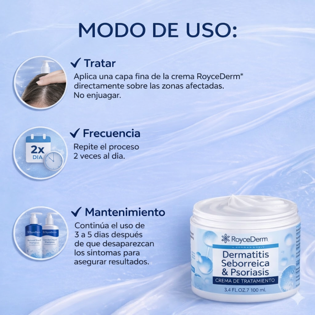 RoyceDerm®: Elimina la picazón y descamación en la primera semana