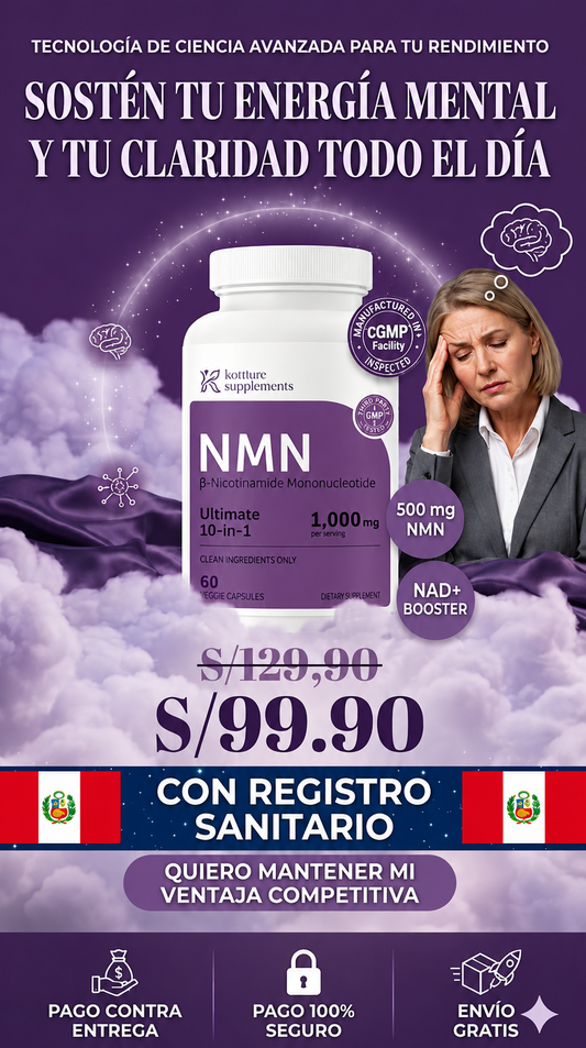 NMN Ultimate 10-in-1®: ¡Recupera una piel firme, hermosa y una claridad mental absoluta libre de fatiga!