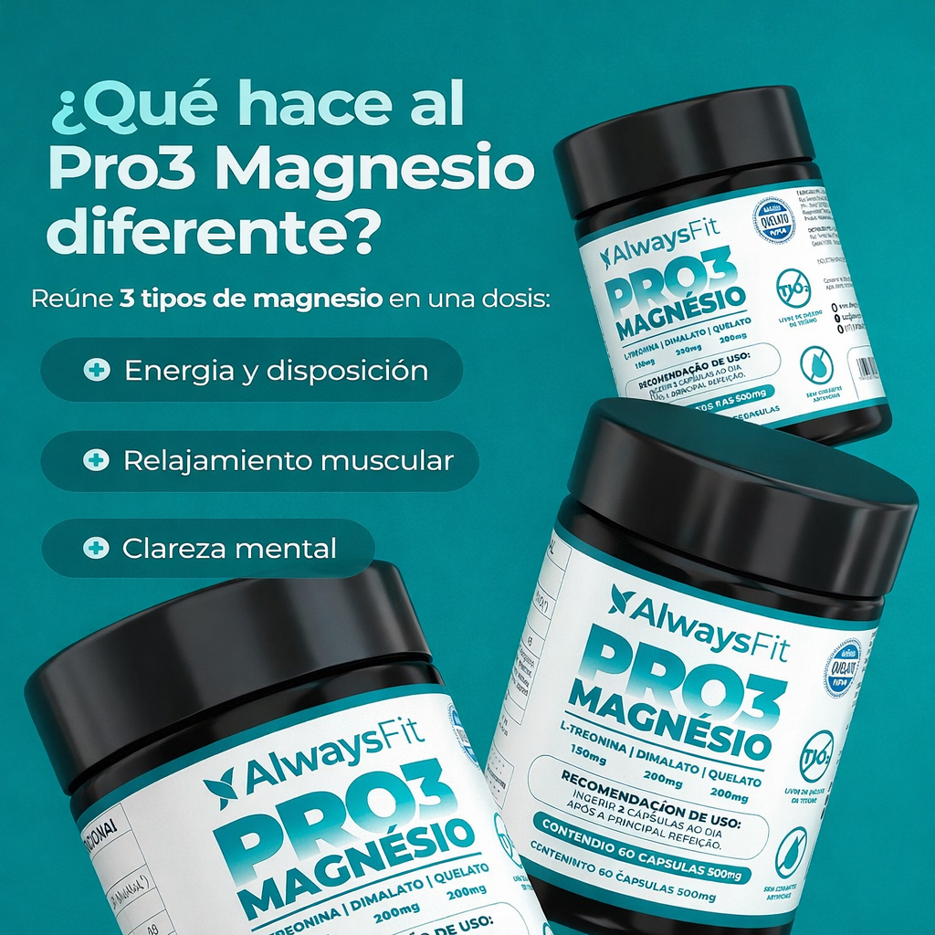 Nuevo Pro3 Magnesium®: Desinflama tu cuerpo y recupera tu calma eliminando el estrés de raíz en solo 2 semanas.