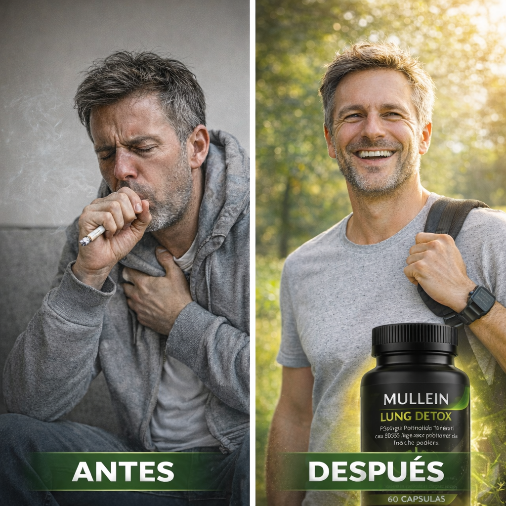Nuevo Mullein Lung Detox®: Desintoxica y sana tus pulmones de forma natural en tiempo récord.