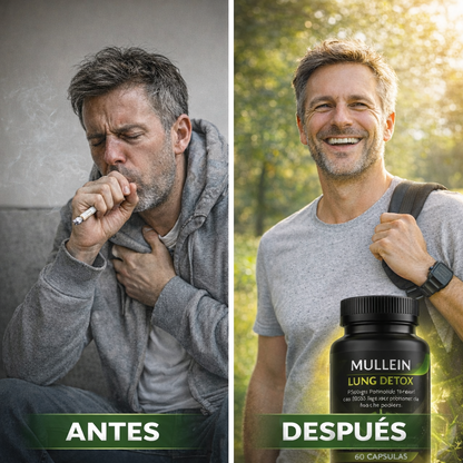 Nuevo Mullein Lung Detox®: Desintoxica y sana tus pulmones de forma natural en tiempo récord.