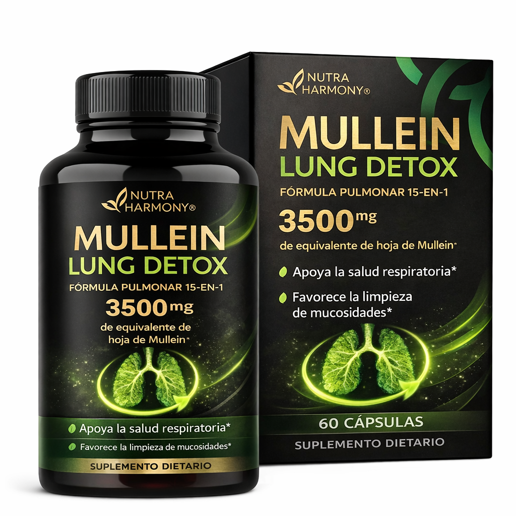 Nuevo Mullein Lung Detox®: Desintoxica y sana tus pulmones de forma natural en tiempo récord.