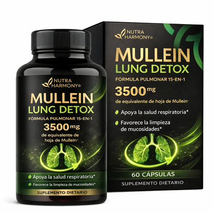 Nuevo Mullein Lung Detox®: Desintoxica y sana tus pulmones de forma natural en tiempo récord.