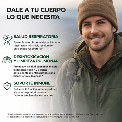 Nuevo Mullein Lung Detox®: Desintoxica y sana tus pulmones de forma natural en tiempo récord.