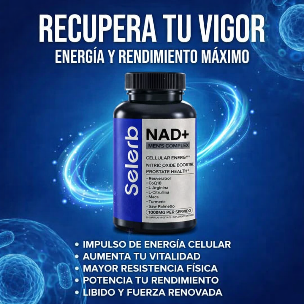 SELERB NAD+®: Recupera tu potencia, energía y virilidad masculina al instante