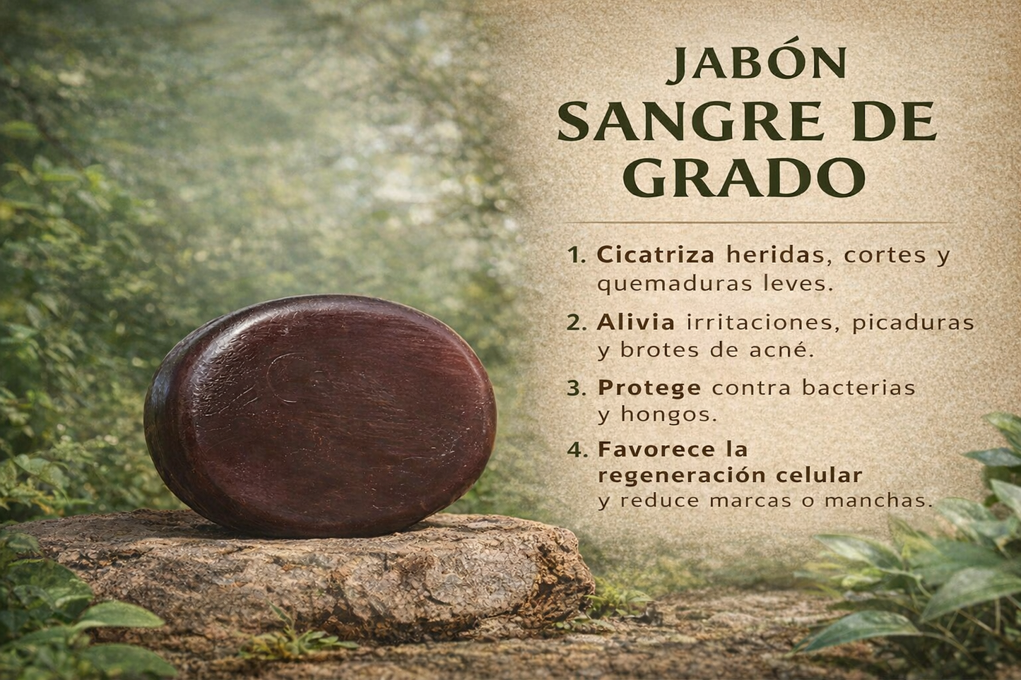 Nuevo Jabón de Sangre de Grado®: Elimina el acné y borra las cicatrices de tu rostro en tiempo récord.