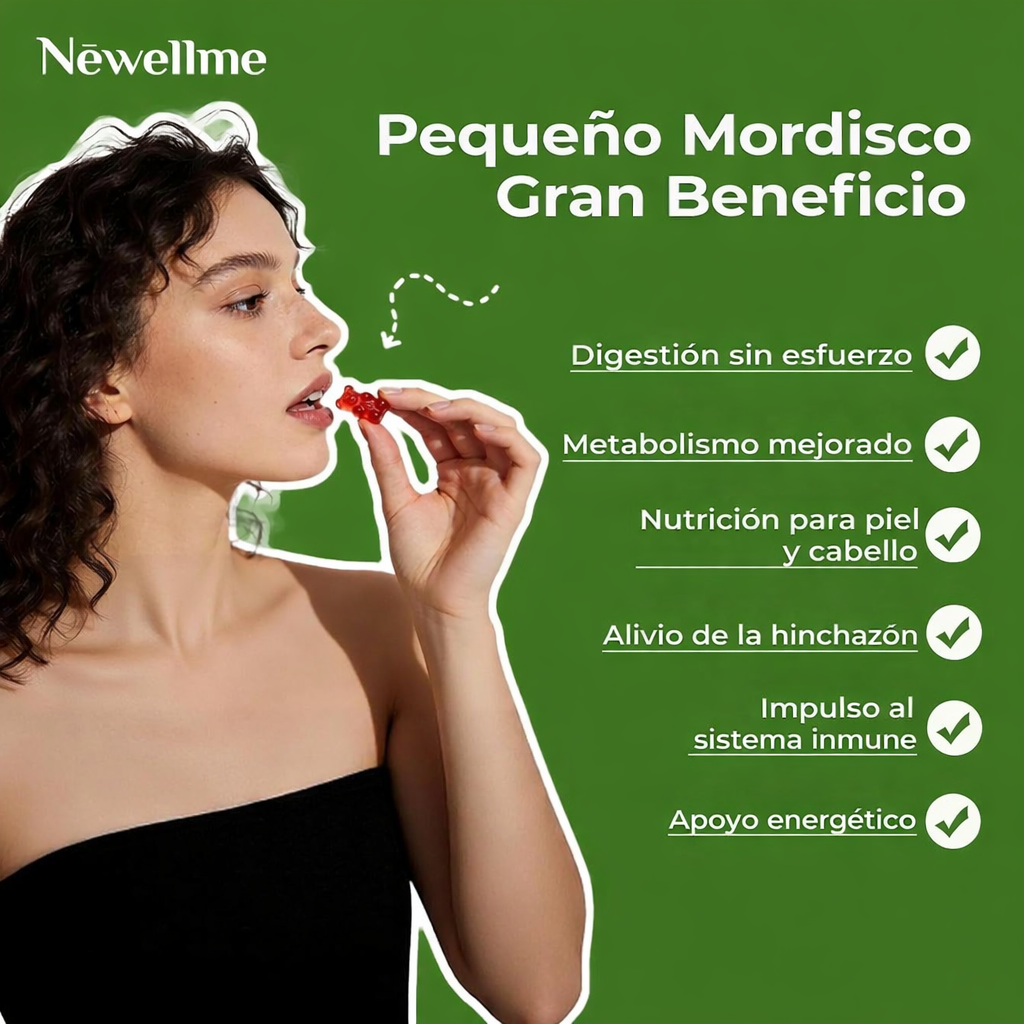 Gomitas NEWELLME ACV®: Baja de peso y revitaliza tu cuerpo sin el amargo sabor del vinagre