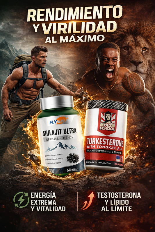 EL COMBO SHILAJIT ULTRA® + TURKESTERONE®: DEFINITIVO PARA RENDIMIENTO Y VIRILIDAD