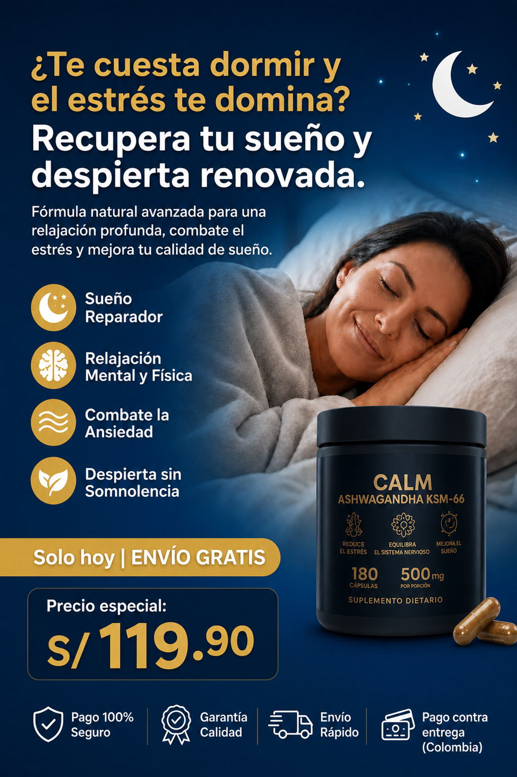 CALM®: El secreto para dormir profundamente y despertar con energía renovada cada mañana