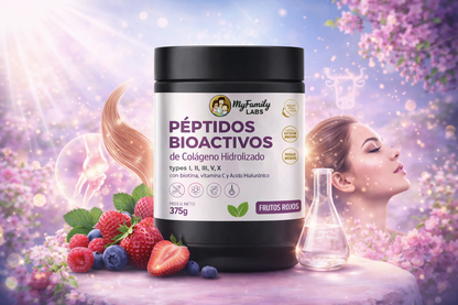Péptidos Bioactivos MyFamilyLabs®: Rejuvenece tu piel, fortalece tu cabello y recupera la movilidad de tus articulaciones en tiempo récord.
