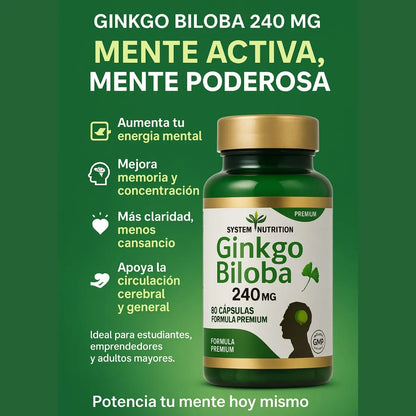 Nuevo Ginkgo Biloba®: Multiplica tu memoria y enfoque mental de forma natural
