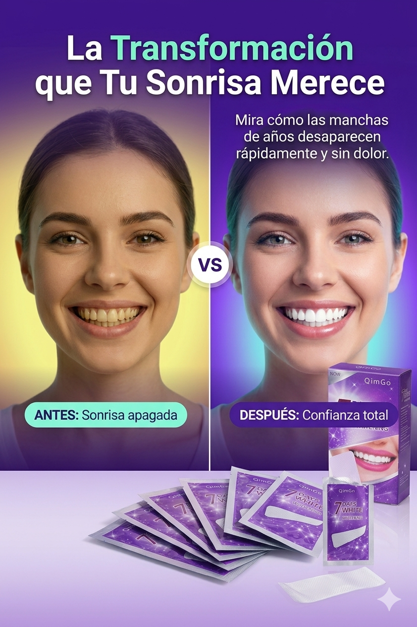 Nuevo Blanqueador QIMGO®: ¡Sonrisa 10 tonos más blanca en solo 7 días!