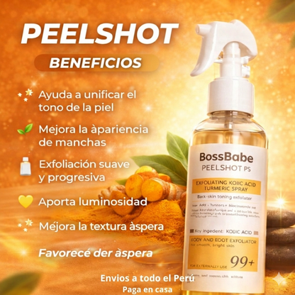 Nuevo exfoliante aclarante PEELSHOT®: Elimina las zonas oscuras y recupera tu tono natural en minutos.