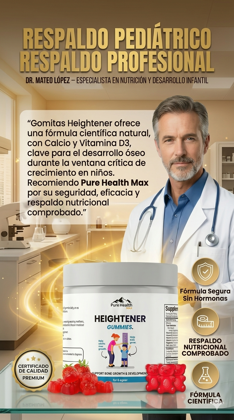 Heightener®: Maximiza el crecimiento de tus hijos de forma natural y segura en pocas semanas