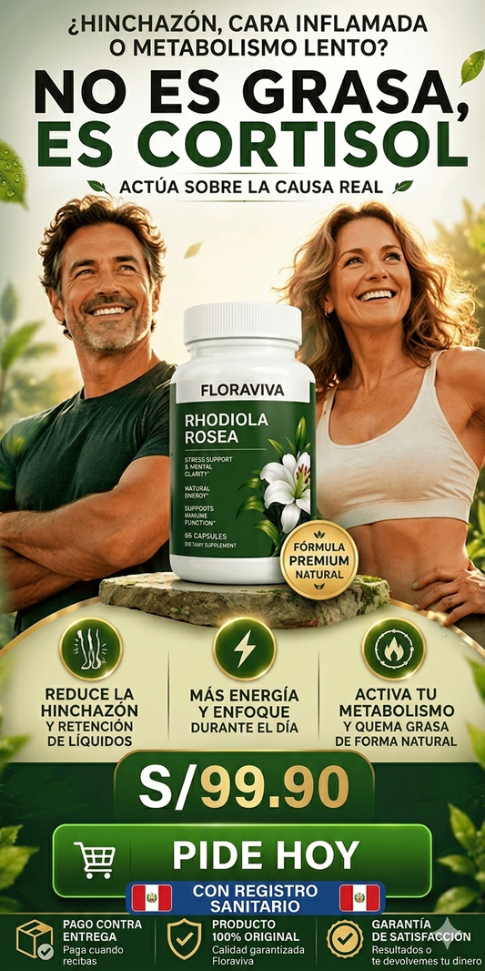 RHODIOLA ROSEA®: Equilibra el cortisol y transforma tu cuerpo y tu vida en semanas!