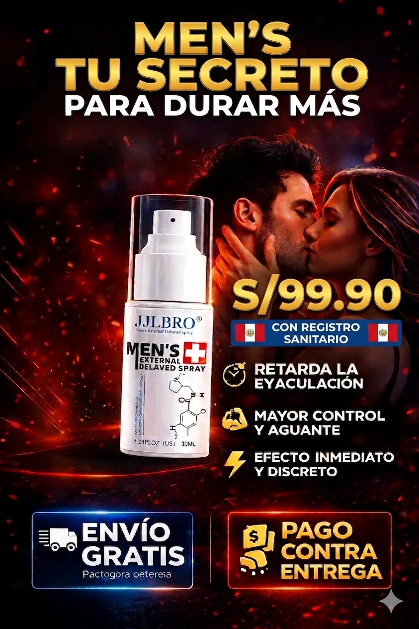 Nuevo MEN'S®: Alarga, engrosa y dura hasta más de 40 minutos en la cama
