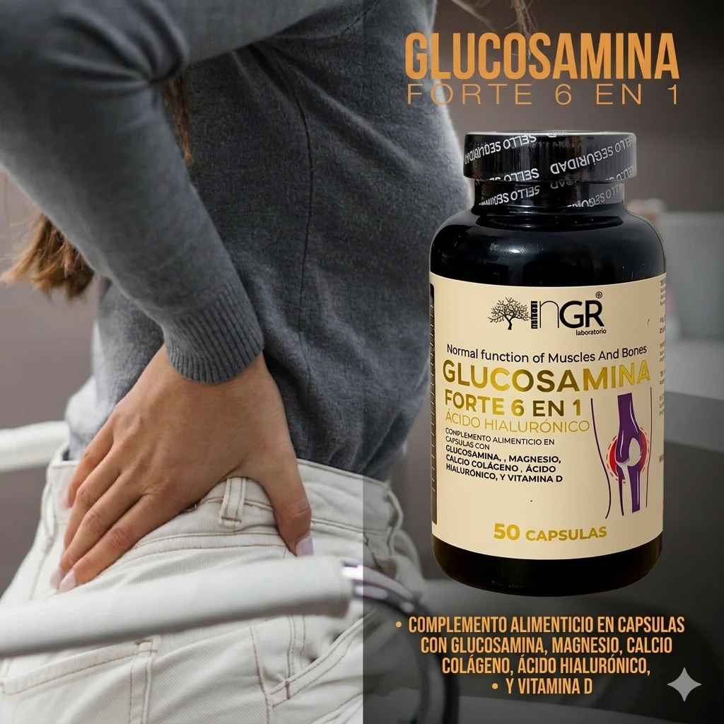 Glucosamina Forte 6 en 1®: ¡Recupera la movilidad de tu cuerpo y vive sin dolor en pocas semanas!