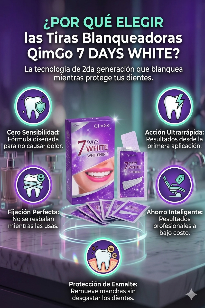 Nuevo Blanqueador QIMGO®: ¡Sonrisa 10 tonos más blanca en solo 7 días!