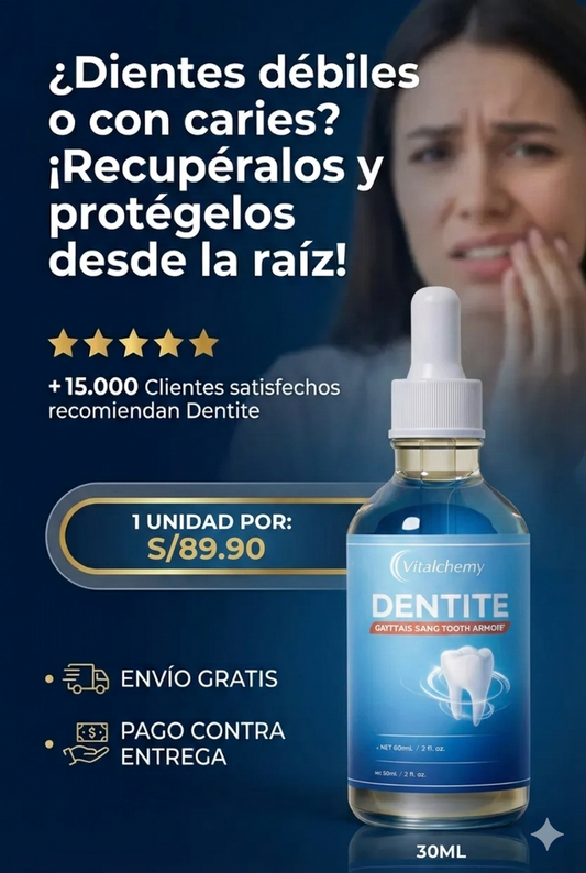 Nuevas gotas de reparación dental: Recupera la salud de tus encías y la firmeza de tus dientes en solo 2 semanas