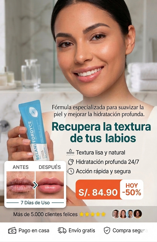 BELANI FORDYCE®: Elimina los puntos blancos y recupera la suavidad de tus labios en solo 2 semanas