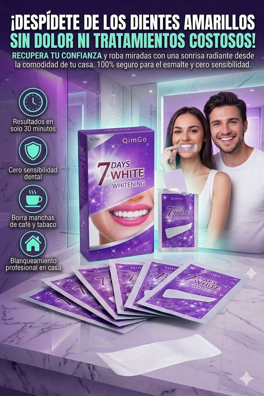 Nuevo Blanqueador QIMGO®: ¡Sonrisa 10 tonos más blanca en solo 7 días!