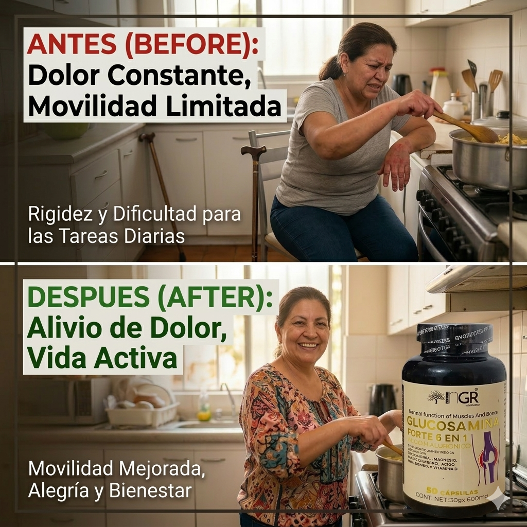 Glucosamina Forte 6 en 1®: ¡Recupera la movilidad de tu cuerpo y vive sin dolor en pocas semanas!