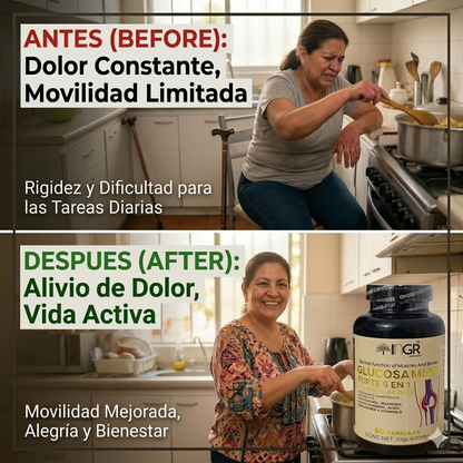 Glucosamina Forte 6 en 1®: ¡Recupera la movilidad de tu cuerpo y vive sin dolor en pocas semanas!