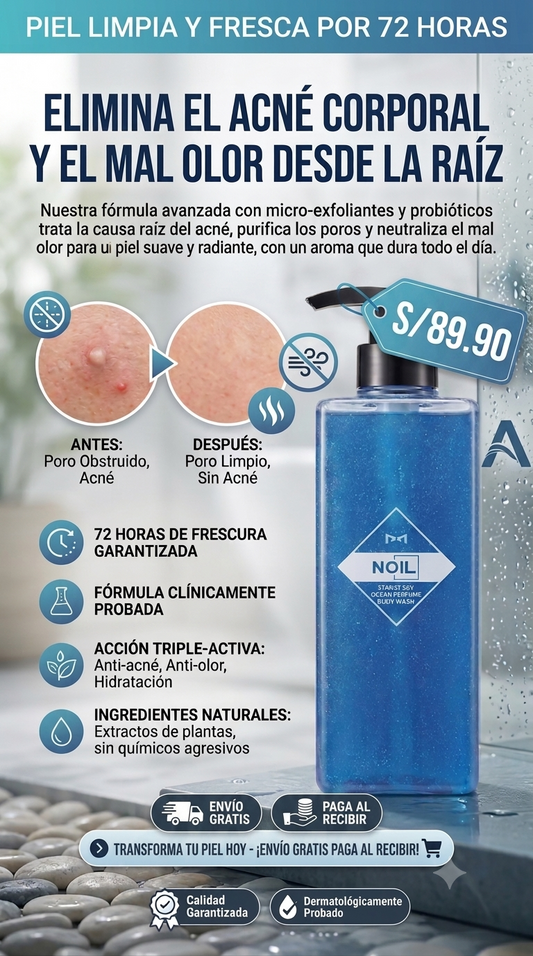 Nuevo NOIL®: Elimina el acné corporal y el mal olor desde la raíz en solo unos días