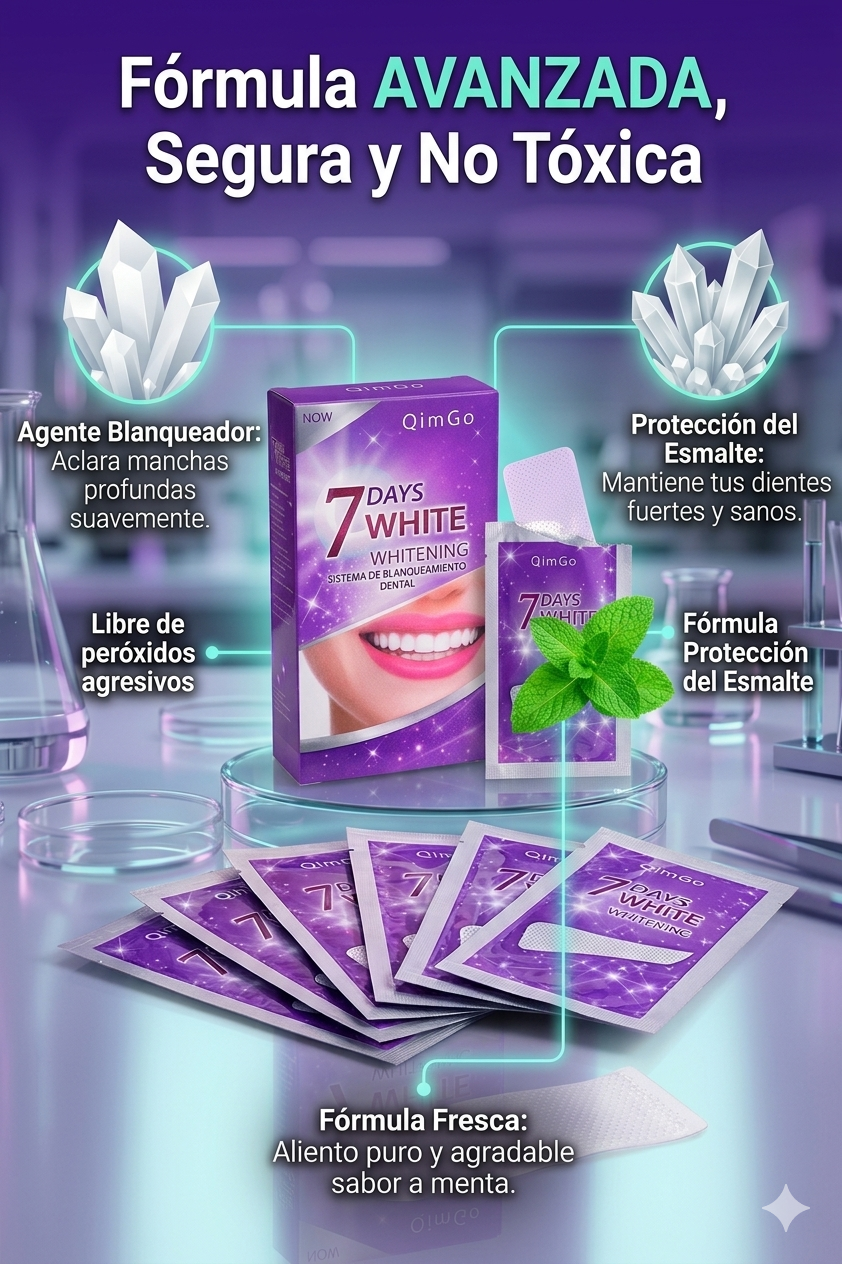 Nuevo Blanqueador QIMGO®: ¡Sonrisa 10 tonos más blanca en solo 7 días!
