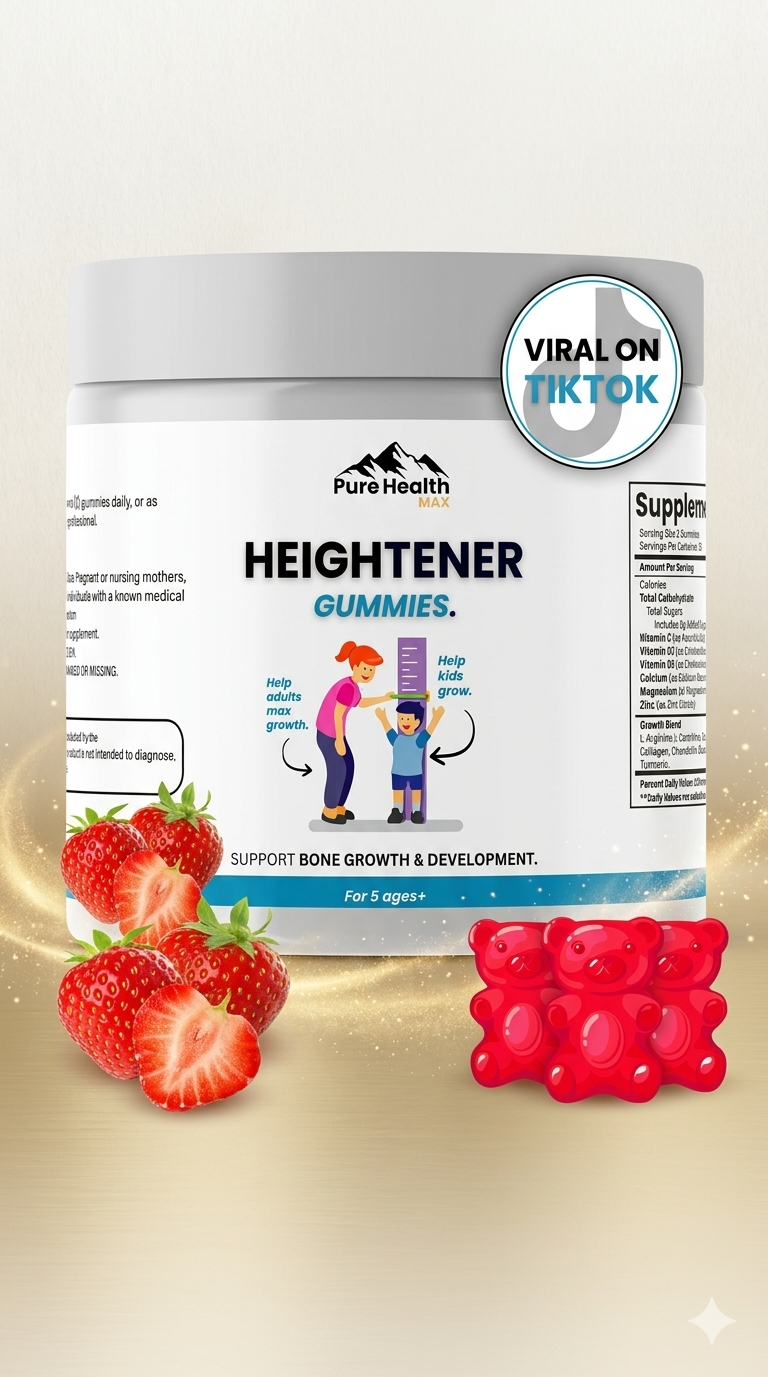 Heightener®: Maximiza el crecimiento de tus hijos de forma natural y segura en pocas semanas