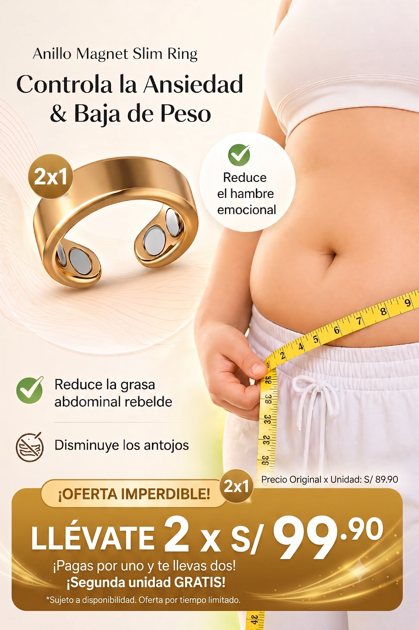 Anillo Magnético de Cobre®: ¡Oferta 2x1 y Recupera tu Figura al Instante!