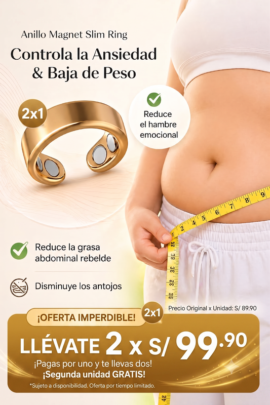 Anillo Magnético de Cobre®: ¡Oferta 2x1 y Recupera tu Figura al Instante!