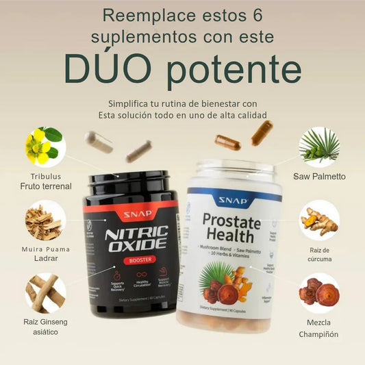 PROSTATE HEALTH + NITRIC OXIDE: ¡Basta de Dolor y Goteo! Elimina la Inflamación de Próstata y Recupera tu Vigor Masculino en Solo 3 Semanas