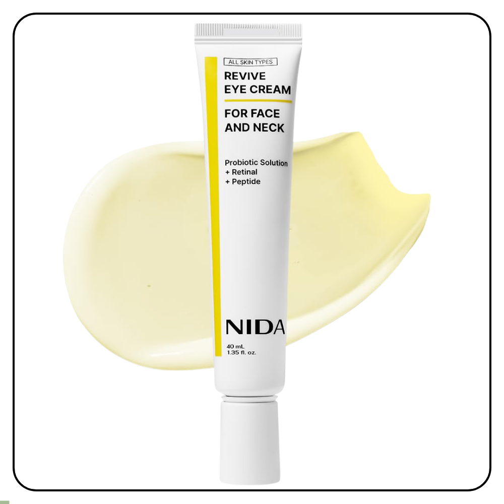 Nida Revive Con Retinal que ayuda a eliminar bolsas y ojeras oscuras