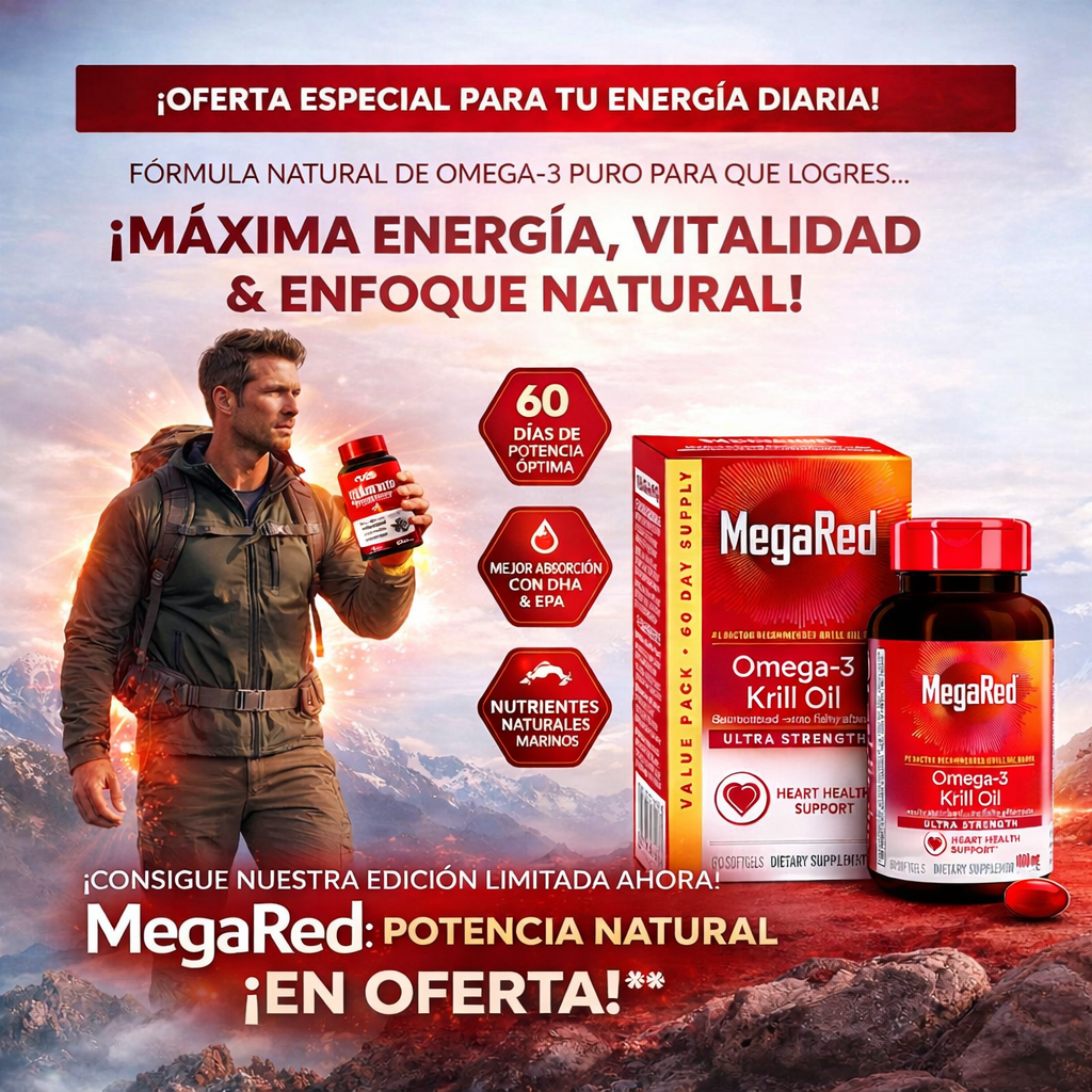Nuevo MegaRed®: El secreto antártico para recuperar tu potencia sexual y energía masculina en tiempo récord