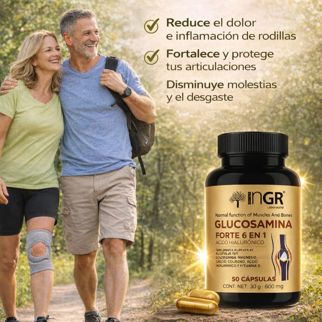 Glucosamina Forte 6 en 1®: ¡Recupera la movilidad de tu cuerpo y vive sin dolor en pocas semanas!