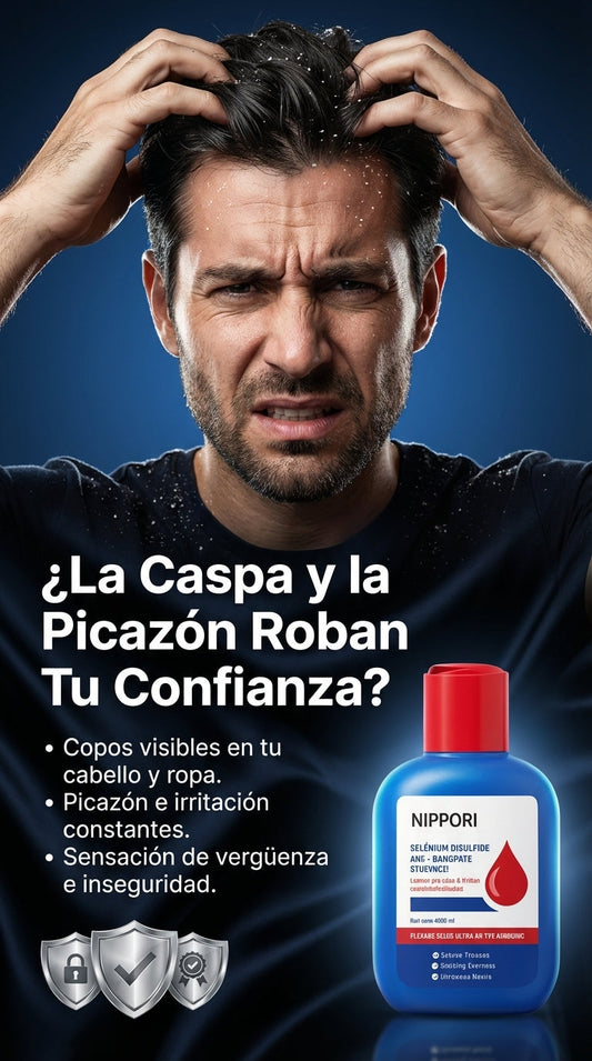 Nuevo Shampoo NIPPORI®: Elimina la caspa y los hongos de raíz para un cabello radiante en 7 días.