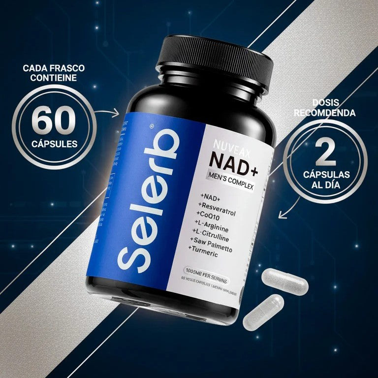 SELERB NAD+®: Recupera tu potencia, energía y virilidad masculina al instante